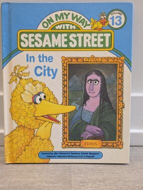 Sesame Street Blue and Yellow 'On My Way' Children's Book Cover